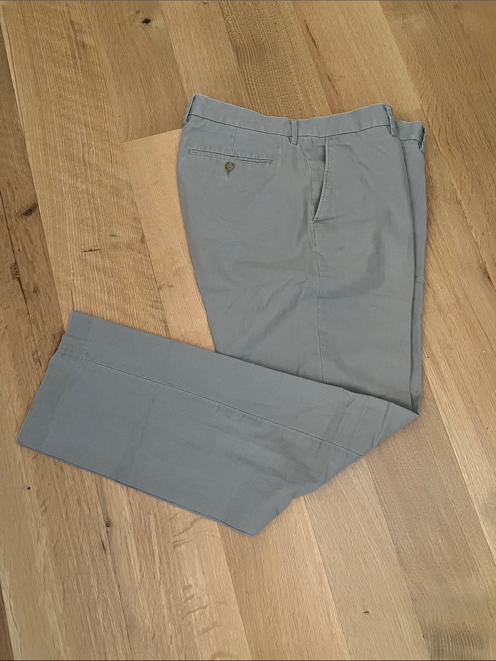 J. Crew Linen Gray Men's Linen/Cotton Slacks Straight Fit EUC